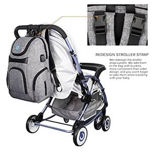 Diaper bag. Changing station premium backpack.